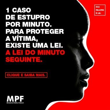 Lei do Minuto Seguinte: campanha trata sobre direitos de vítimas de abuso sexual