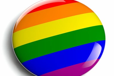Ilustração de Broche com as cores da Bandeira do Orgulho Gay