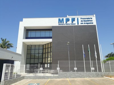 Foto da fachada do MPF na cidade de Palmas