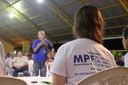 Cidadão se manifesta durante palestra de abertura na edição do MPF na Comunidade em Ipixuna