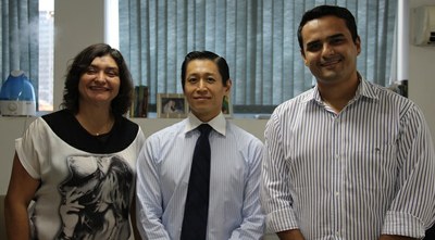 Procurador-Chefe do MPF/MT Gustavo Nogami e representantes do IFMT. Foto: Ascom/PRMT