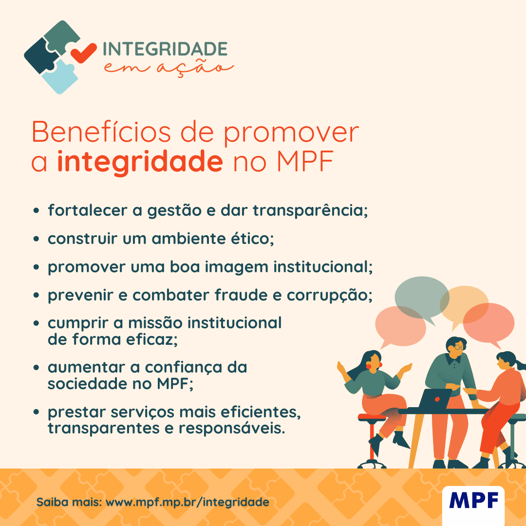 Card com três pessoas ao redor de uma mesa e debatendo um documento.
