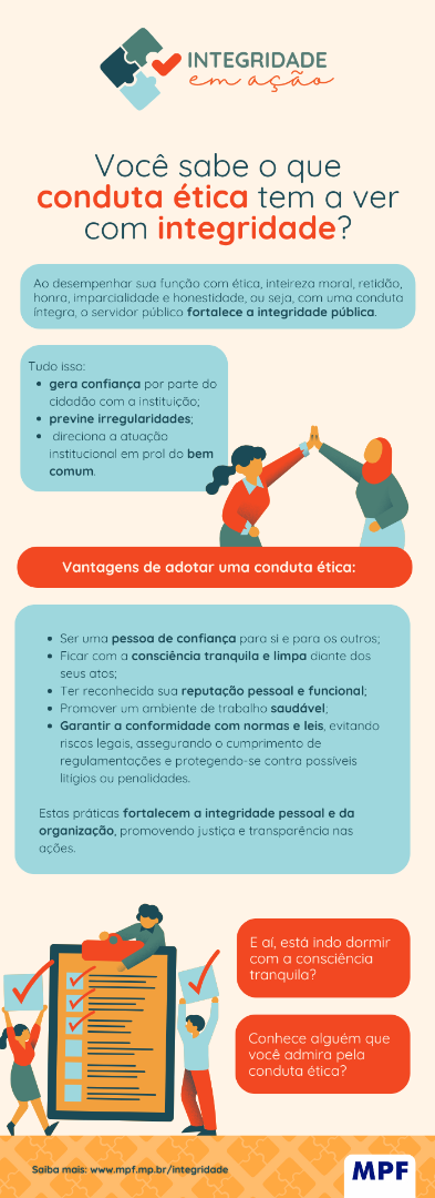 Infográfico com duas pessoas se cumprimentando e, logo abaixo, três pessoas preenchendo um checklist em uma prancheta gigante.