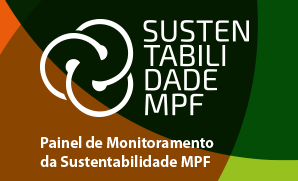 Banner de acesso ao painel de Business Intelligence de monitoramento da sustentabilidade no MPF