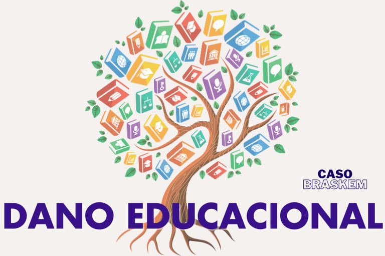 arte retangular sobre dano educacional