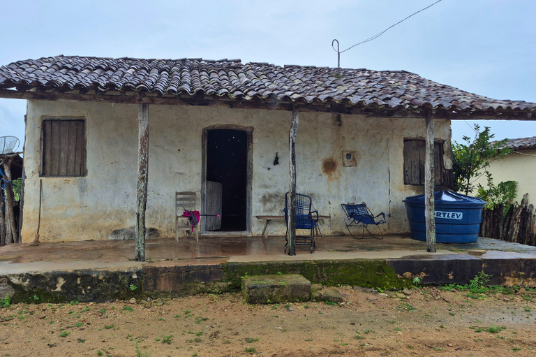 Casa mais antiga do Quilombo Pau Ferro, em Jacaré dos Homens (Foto: Bruna Cordeiro/Agendha)