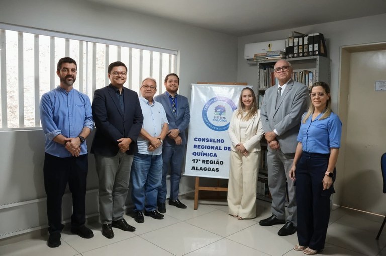 Coordenadores da FPI com representantes do Conselho Regional de Química