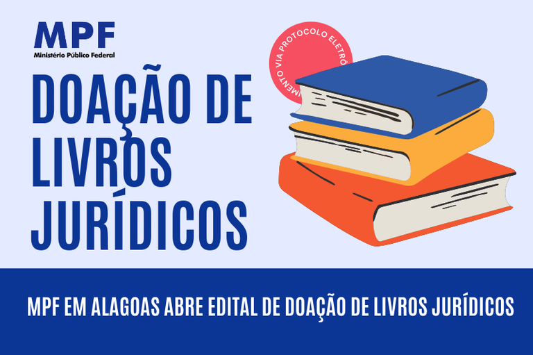 Banner de divulgação da doação de livros