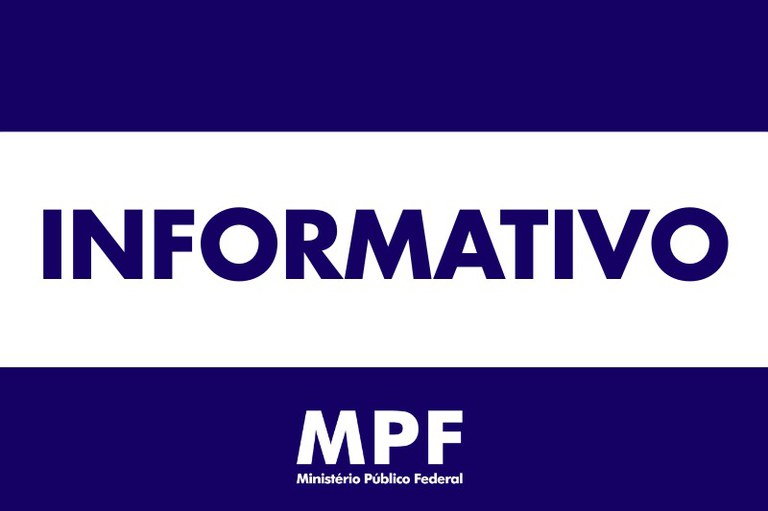 Banner com a frase informativo