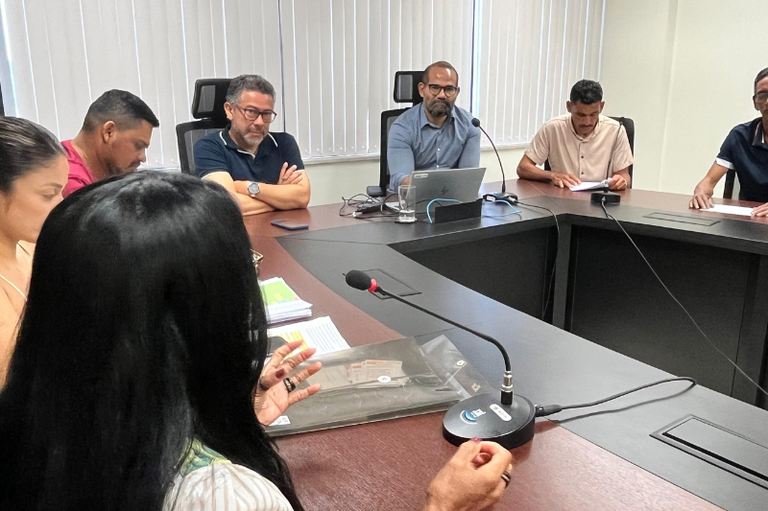 imagem mostra participantes da reunião