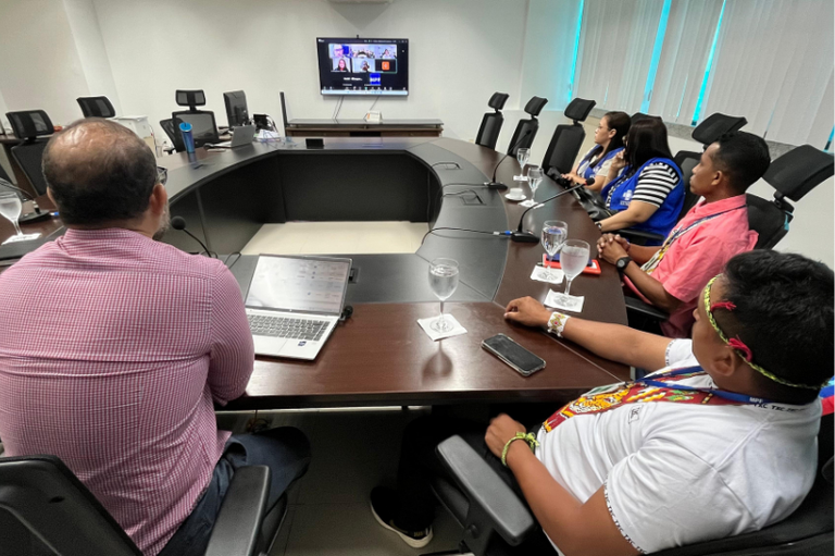 Imagem mostra reunião