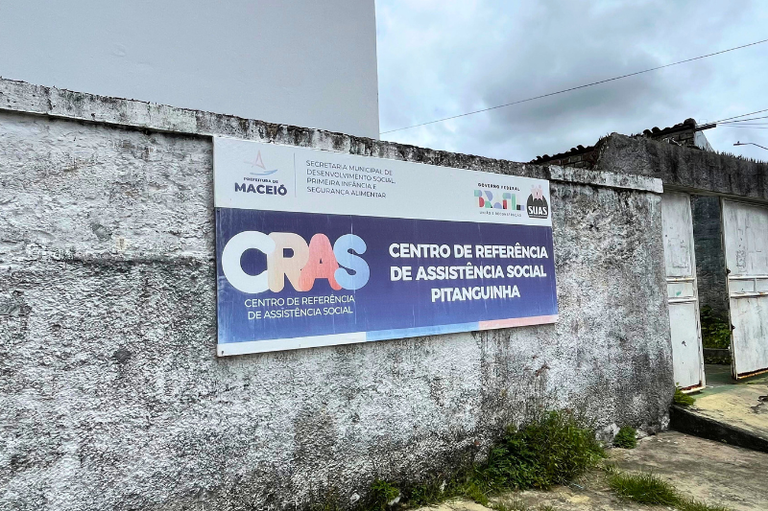 Registro fotográfico da identificação do CRAS da Pitanguinha