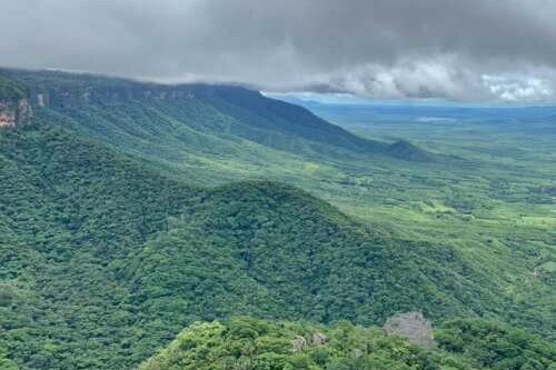Foto aérea mostra a Serra do Ibiapaba