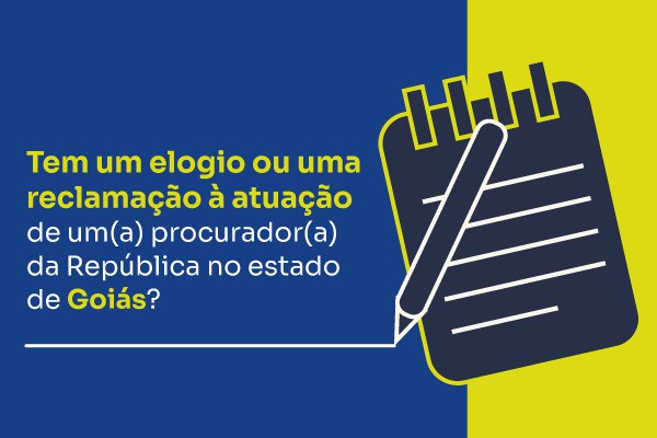 A imagem possui um fundo dividido em duas cores: azul e amarelo. No lado esquerdo, há um texto escrito em português com as seguintes palavras: