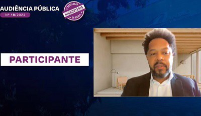 Na imagem o procurador da República Marco Antonio Delfino de Almeida participando de forma virtual