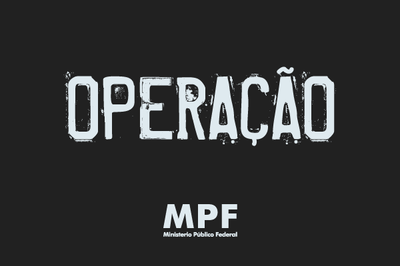 banner com fundo preto e o nome operação e o logo do MPF em letras brancas