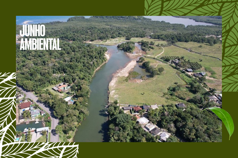 foto mostra foz do Rio Bracuí