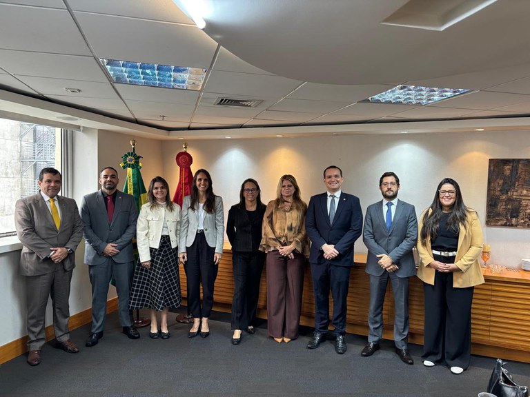 Fotos dos participantes da reunião.