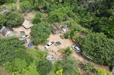 Imagem aérea da Resex de Ouro Preto