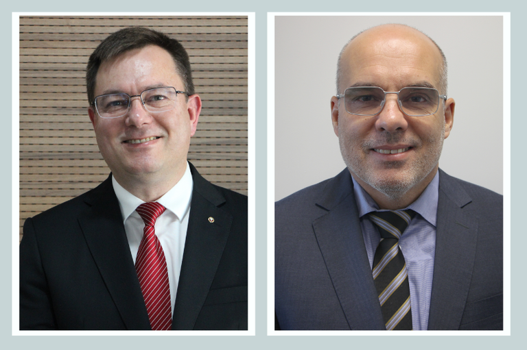Os procuradores da República Mauro Cichowski dos Santos e Jorge Irajá Louro Sodré lado a lado