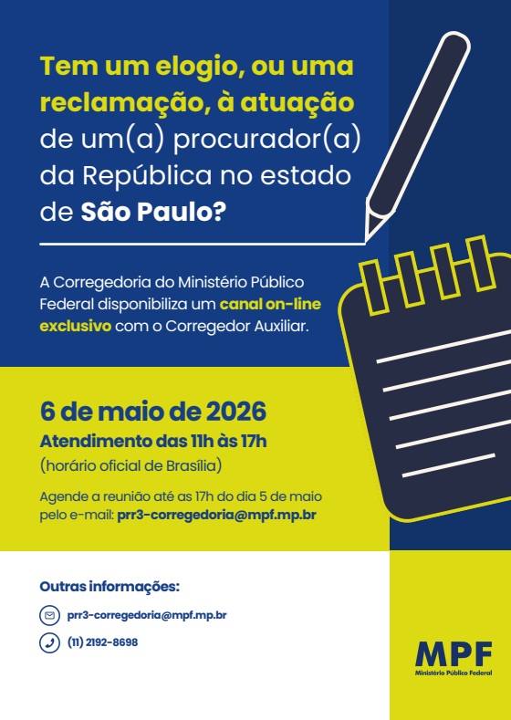 cartaz correição 2026
