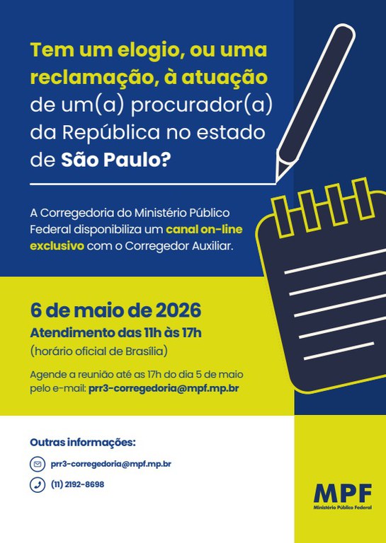 cartaz correição 2026