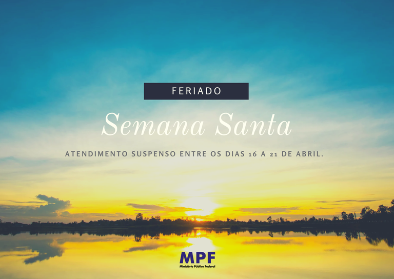 CEU AZUL COM AS INFORMAÇÕES DO FERIADO