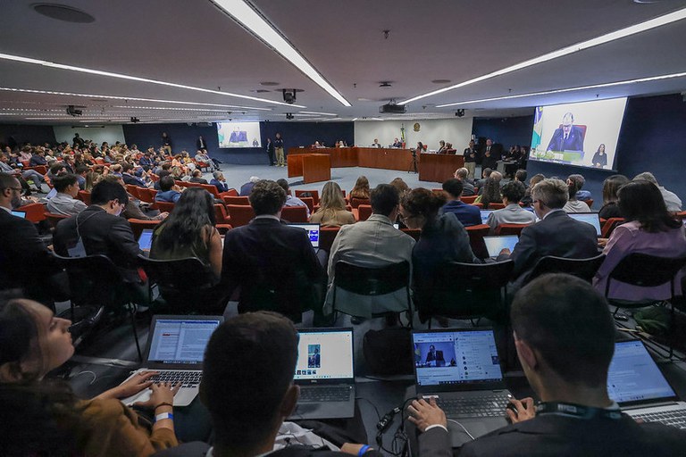 Foto do julgamento da Ação Penal 2668, na Primeira Turma do STF, em 11 de setembro de 2025