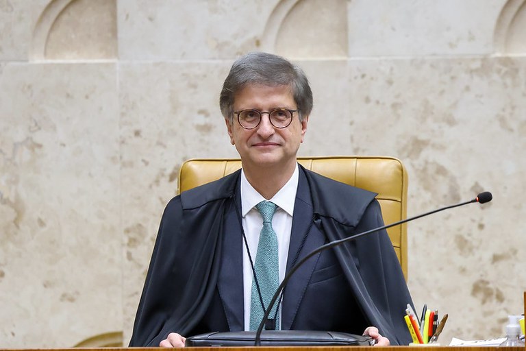 Foto do procurador-geral da República, Paulo Gonet Branco, na sessão plenária de 18 de dezembro.