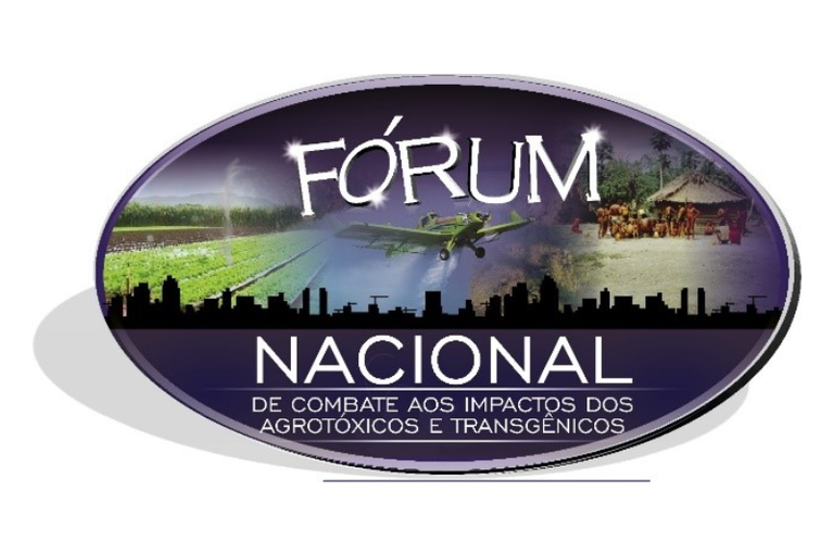 Logo do Fórum Nacional de Combate aos Impactos dos Agrotóxicos e Transgênicos.