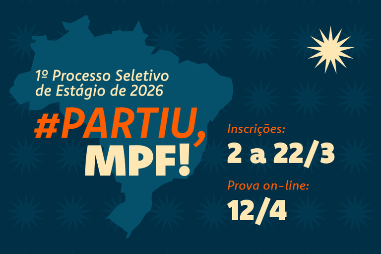 Cartaz: "Partiu, MPF"