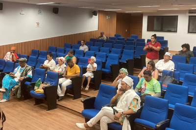 Foto mostra o público presente em seminário no auditório do MPF em Belém