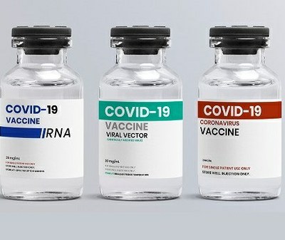 #pracegover - a imagem mostra três ampolas de vacina contra a covid-19