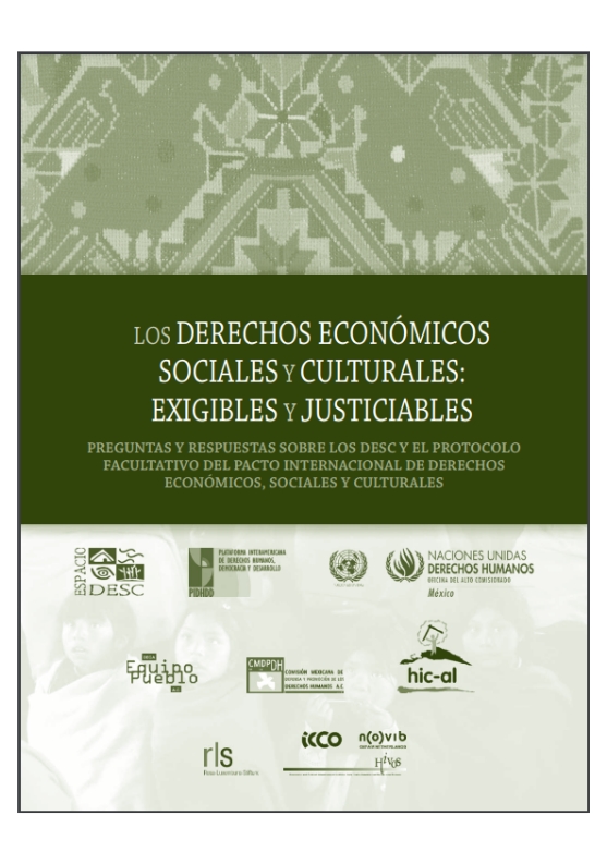 Los Derechos Económicos Sociales Y Culturales, Espacio Desc, 2010