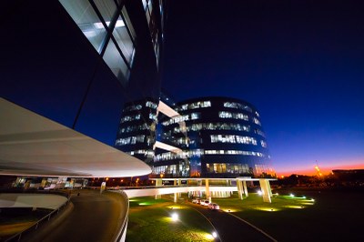 Foto do prédio da PGR à noite