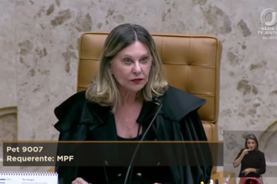 Captura de tela da sessão do supremo mostra a subprocuradora-geral da república, Lindôra Araújo, falando ao microfone.