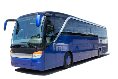 Ônibus executivo intermunicipal azul