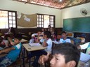 Sala de aula na escola da Aldeia Sapukai (Bracuí), em Angra dos Reis