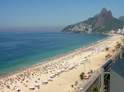 Imagem aérea de Ipanema, Rio de Janeiro