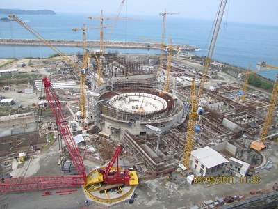 Construção da Usina Angra 3 em 2011 - Divulgação - Ministério do Planejamento (Flickr) 