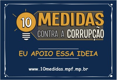 Campanha "10 Medidas contra Corrupção" marca presença em evento dos mártires