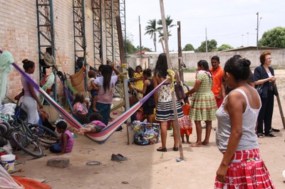 Abrigo temporário para migrantes em Boa Vista. Foto: Ascom/PR-RR