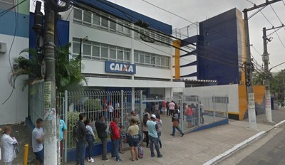 Imagem mostra agência da Caixa onde ocorreu o assalto, na zona sul de São Paulo