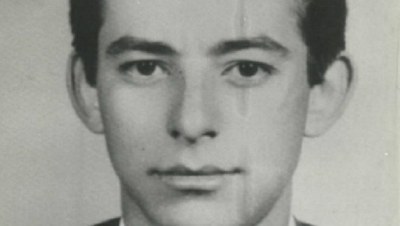Reprodução de foto preto-e-branca mostra a vítima, Dimas Casemiro, quando jovem.
